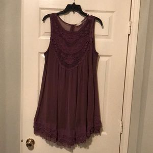 ADORABLE Altar’d State Plum Sleeveless Dress